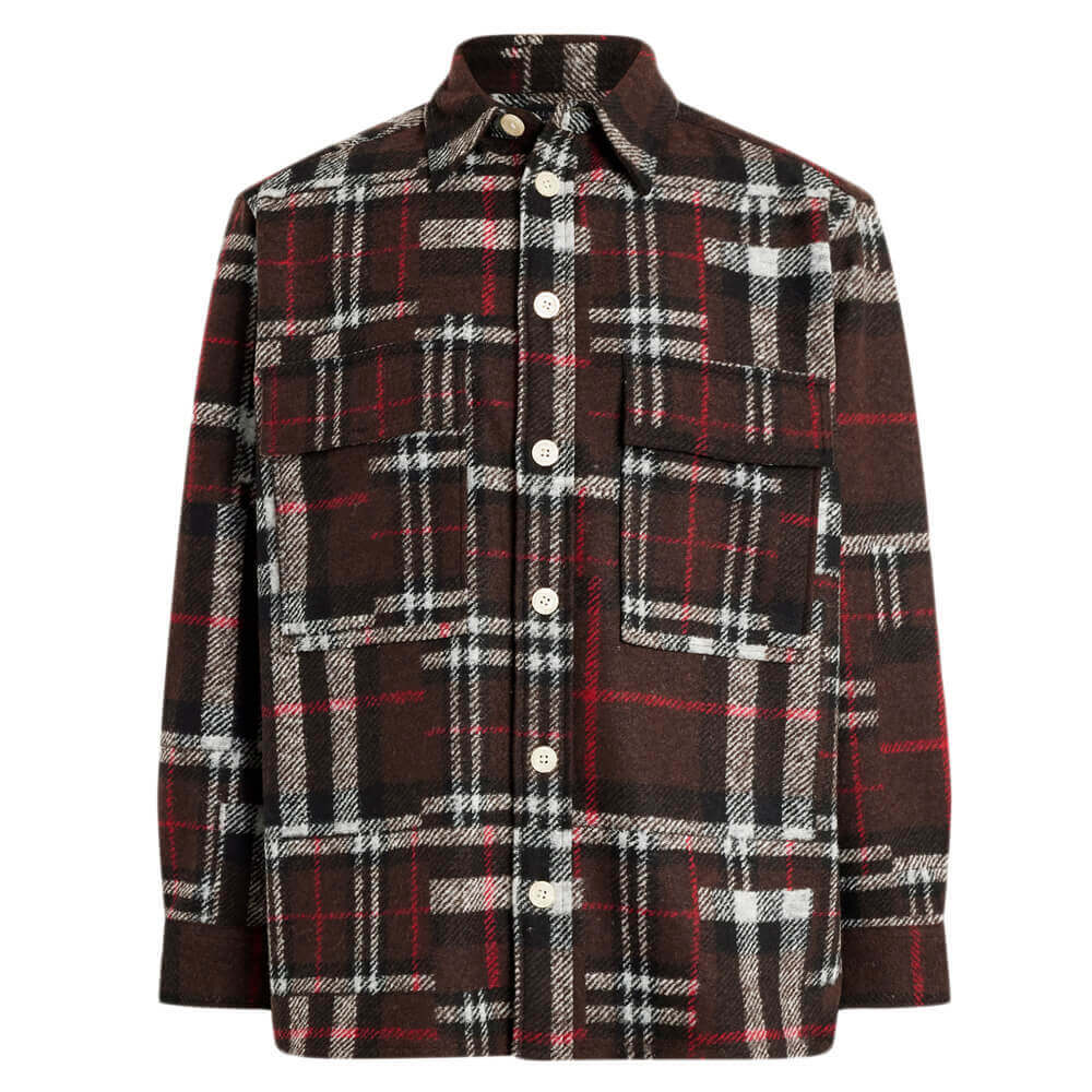 AllSaints Redwood Checked Relaxed Fit Shirt